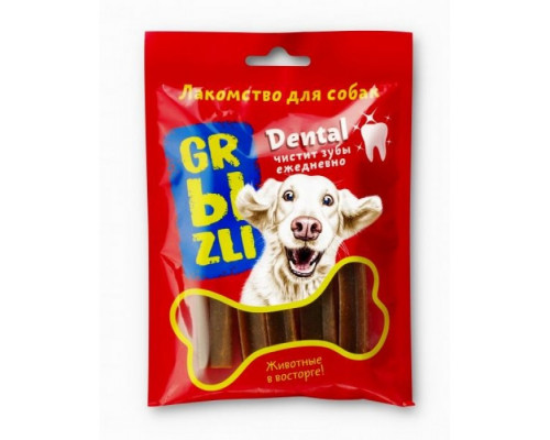 Лакомство GRЫZLI Dental жевательное для собак, 200 гр, 8 шт, шт