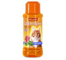 Amstrel Шампунь для кошек антипаразитарный с маслом пальмарозы, алоэ и экстрактом пиретрума, 120 мл, шт