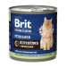 Брит Premium by Nature консервы с мясом перепёлки и яблоками д/стерилизованных кошек, 200 г
