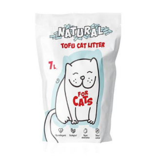 Наполнитель FOR CATS Tofu Natural комкующийся без запаха, 7л, шт