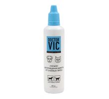 Лосьон Doctor VIC для очищения шерсти собак и кошек от слёзных пятен, 60 мл, шт