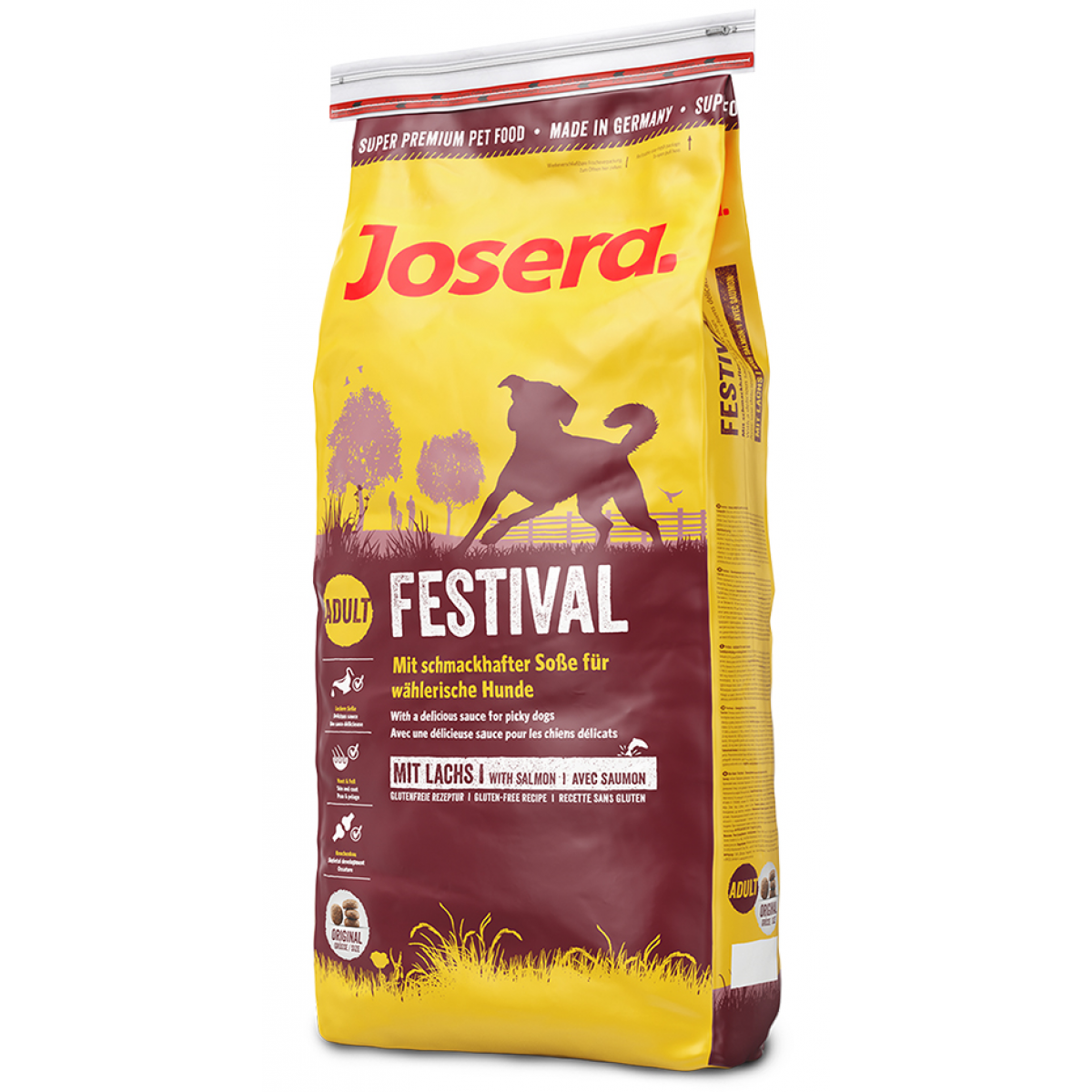 Сухой корм для собак всех пород с привередливым питанием Josera Festival (Adult Medium/Maxi 26/16), 15 кг