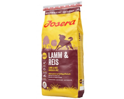 Сухой  корм для собак всех пород Josera Lamb & Rice (Adult 20/11) (Ягнёнок с Рисом), 15 кг