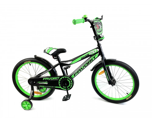 Детский двухколесный велосипед FAVORIT, модель BIKER,BIK-20GN
