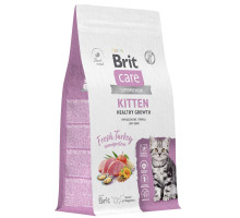 Сухой корм для котят, беременных и кормящих кошек с индейкой Cat Kitten Healthy Growth, 400 г