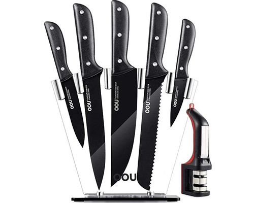 Набор ножей кухонных OOU Black Chef UC4065 (7 предметов)