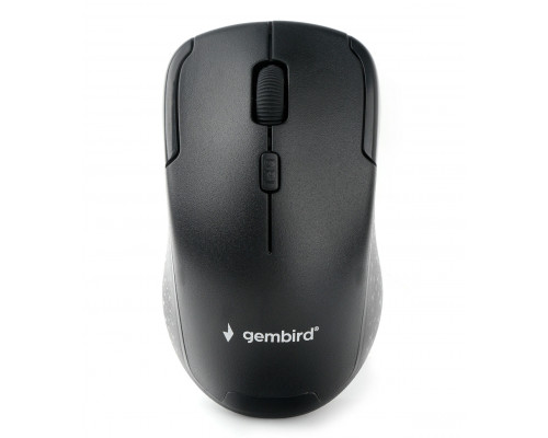 Мышь Gembird беспроводная 2.4ГГц 3 кнопоки+колесо-кнопка 1600 DPI черный MUSW-405