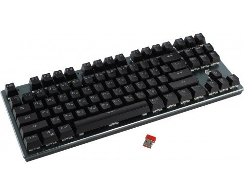 Клавиатура Gembird беспроводная 2.4 ГГц 87 клавиш серебристый+подсветка KBW-G540L