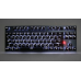 Клавиатура Gembird беспроводная 2.4 ГГц 87 клавиш серебристый+подсветка KBW-G540L
