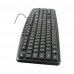 Клавиатура Gembird 107 клавиш + 9 доп. кабель 1.7м черный KB-8340UM-BL