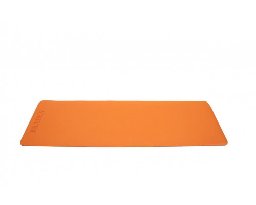 Коврик для йоги и фитнеса 183*61*0,6 TPE двухслойный оранжевый