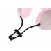 Дорожная подушка-подголовник для шеи с завязками, серо-розовая