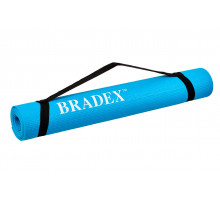 Коврик для йоги и фитнеса Bradex SF 0693, 173*61*0,3 см, бирюзовый с переноской