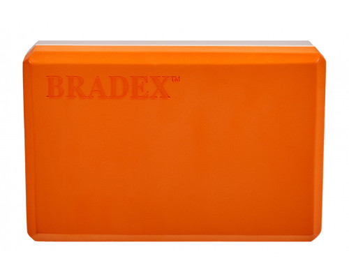 Блок для йоги Bradex SF 0731, оранжевый