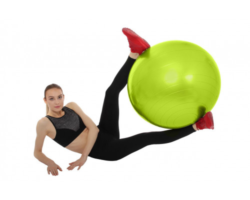 Мяч для фитнеса «ФИТБОЛ-75» Bradex SF 0721 с насосом, салатовый