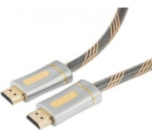 Кабель Cablexpert HDMI v2.0 1.0м серия Platinum позол.разъемы метал.корпус CC-P-HDMI02-1M