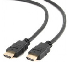 Кабель Cablexpert HDMI v2.0 1.0м экран позол.разъемы черный пакет CC-HDMI4-1M