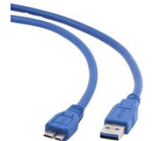 Кабель USB3.0 A-micro 0.5м Cablexpert экран синий CCP-mUSB3-AMBM-0.5M
