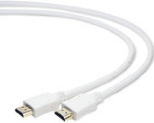 Кабель Cablexpert HDMI v2.0 1.8м экран позол.разъемы белый пакет CC-HDMI4-W-6