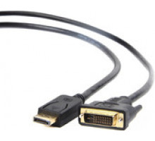 Кабель Cablexpert DisplayPort->DVI 1.8м черный экран пакет CC-DPM-DVIM-6