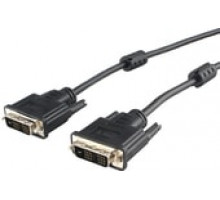 Кабель Cablexpert DVI-D single link 1.8м экран. 2феррит.кольца черный пакет CC-DVIL-BK-6