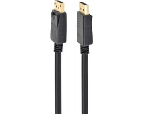 Кабель Cablexpert DisplayPort v1.2 1.8м черный экран пакет CC-DP2-6