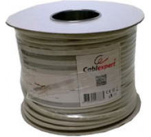 Кабель Cablexpert, UTP5e, 4 пары, 0.48 мм, CCA, однож., 100 м, серый