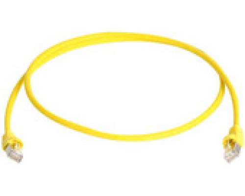 Патч-корд UTP Cablexpert кат.5e 2м литой многожильный жёлтый PP12-2M/Y