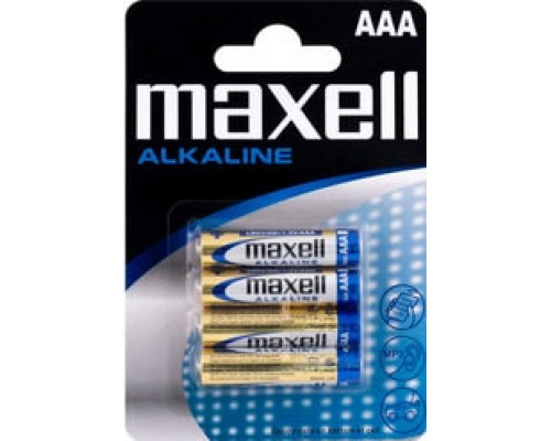 Батарейка AAA LR03 Maxell Алкалайн 4 шт. в блистере 723671