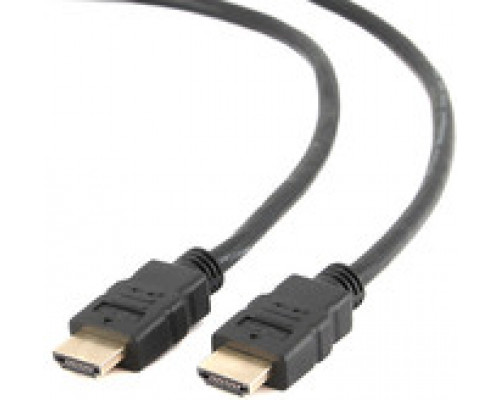 Кабель Cablexpert HDMI v2.0 0.5м экран позол.разъемы черный пакет CC-HDMI4-0.5M