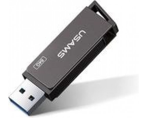 128GB USB 3.0 FlashDrive USAMS US-ZB197 Rotatable High Speed серый, металл ZB197UP01