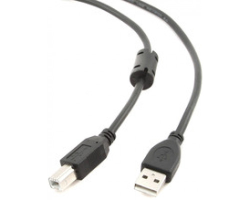 Кабель USB2.0 AM-BM 4.5м Cablexpert экран феррит.кольцо черный пакет CCF-USB2-AMBM-15