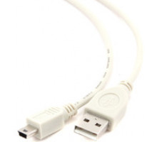 Кабель USB2.0 AM-miniBM 0.9м Gembird серый, пакет CC-USB2-AM5P-3