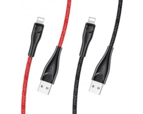 Кабель USB2.0 A - Lightning 3.0м USAMS U41 Braided красный SJ397USB02