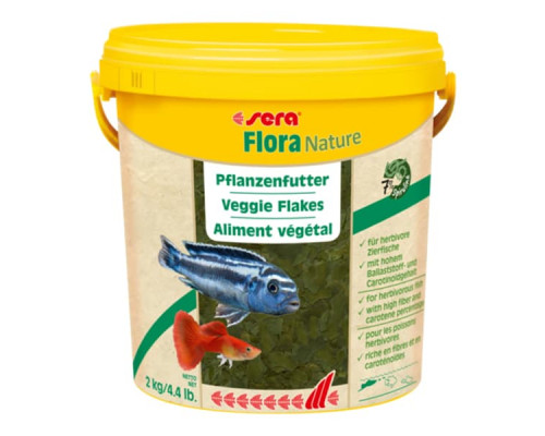 Sera Корм хлопья для всех рыб Nature "Flora", 10 л., 2 кг., упак