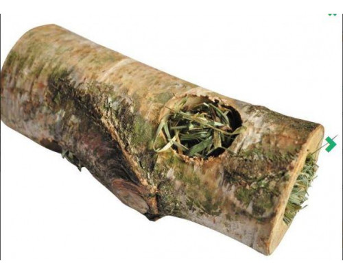 Деревянный туннель Vitapol с сеном для грызунов средний, 15 см., шт