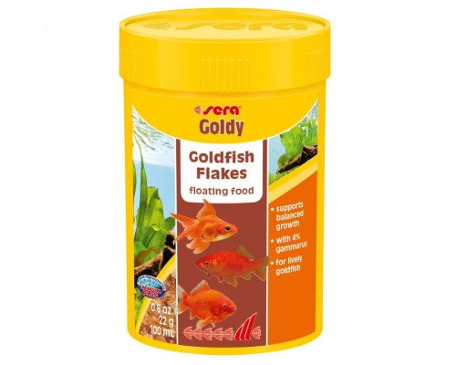 Sera Корм хлопья для золотых рыбок "Goldy", 100 мл., 22 гр., шт