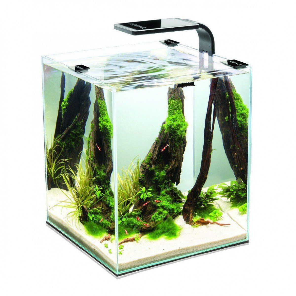 Aquael Аквариум Shrimp Set Smart 2 Day & Night черный 25x25x30 см., куб, 19 л., шт