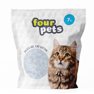 Наполнитель FOUR PETS силикагелевый, 7 л, шт