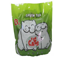 Наполнитель FOR CATS силикагелевый с ароматом зеленого чая, 8 л., шт