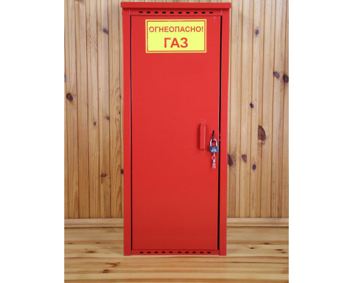 Шкаф для газовых баллонов (красный, 1х50 л.)