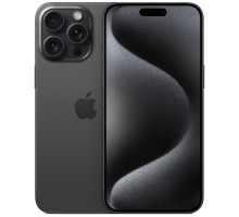 Смартфон Apple iPhone 15 Pro Max A3105 256Gb черный титан (MU6P3J/A)