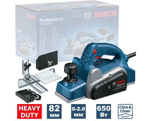 Электрорубанок Bosch GHO 6500 Professional 0.601.596.000