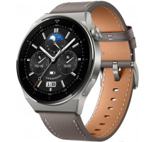 Умные часы Huawei ODN-B19 серый кожаный ремешок
