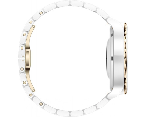 Умные часы Huawei FRG-B19 белый керамический корпус с золотым безелем