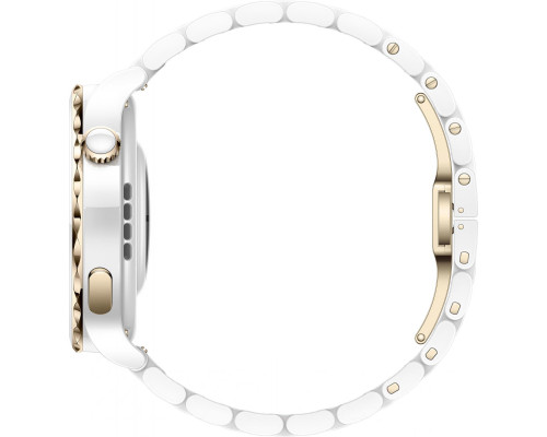 Умные часы Huawei FRG-B19 белый керамический корпус с золотым безелем