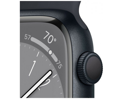 Смарт-часы Apple Watch S8 41mm GPS Midnight w/ Mid Sband S/M A2770 (MNU73LL/A)