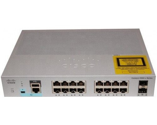 Коммутатор Cisco Catalyst 2960-L (WS-C2960L-16PS-LL)