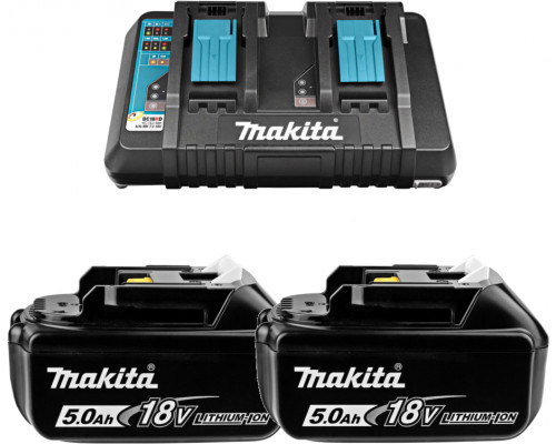 Аккумулятор с зарядным устройством Makita BL1850B 18В 5Ач Li-Ion (191L75-3)
