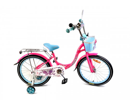 Детский двухколесный велосипед FAVORIT модель BUTTERFLY,BUT-20BL